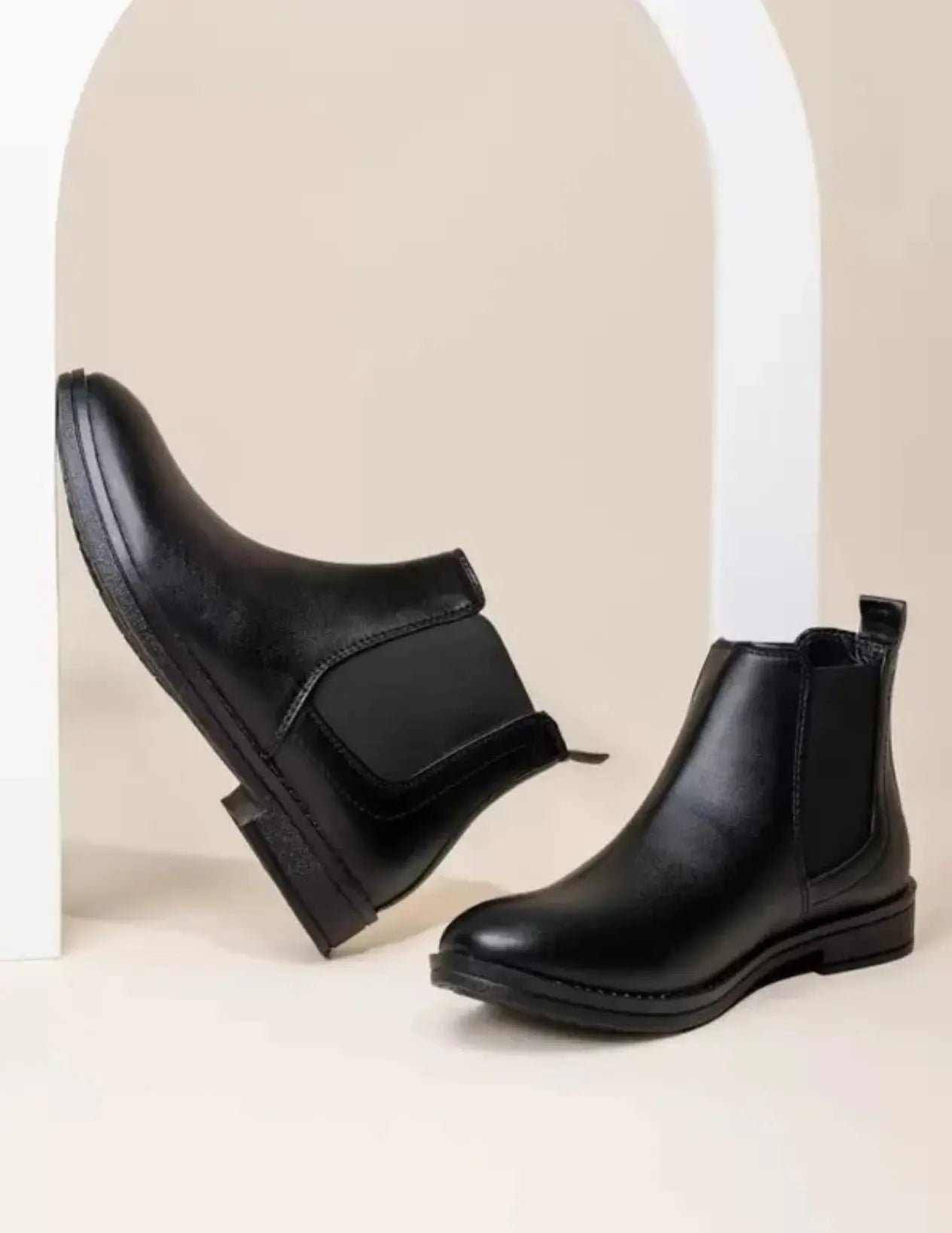 Trendy men's synthetic boots for men MY CLOTHING LINE